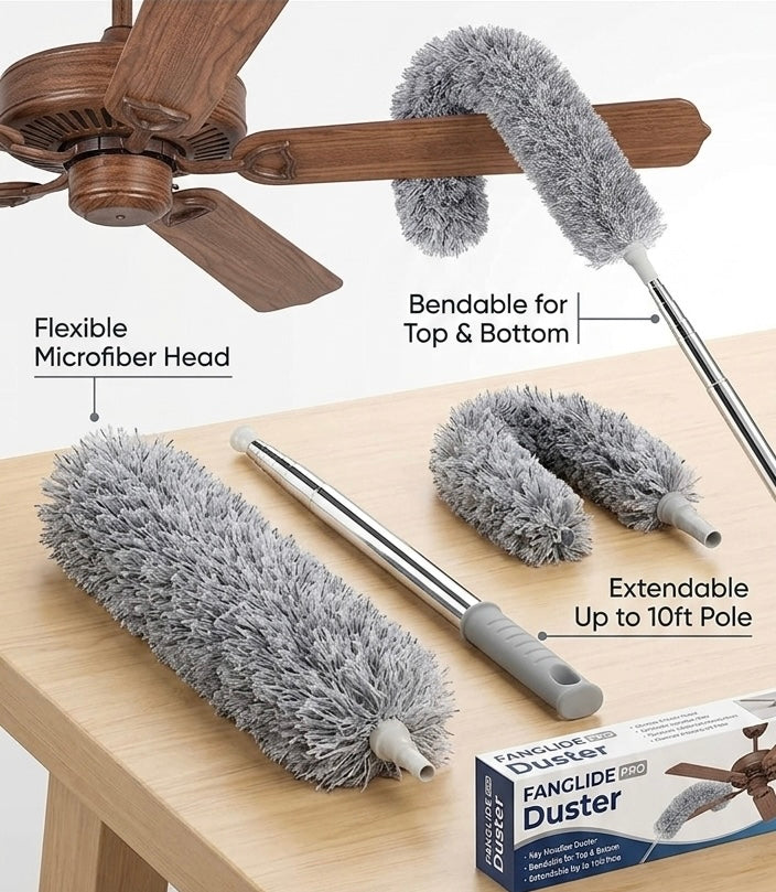 Extendable Microfiber Fan & Ceiling Duster